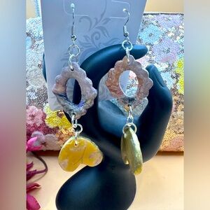 Bellway beauty ‘beach love’ silver fish hook dangle earrings